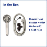 Waterpik PowerPulse+ Brushed Nickel 6 settings Handheld Showerhead 1.8 gpm