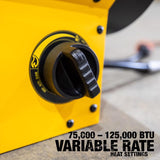 DeWalt 125,000 Btu/h 3000 sq ft Forced Air Propane Portable Heater