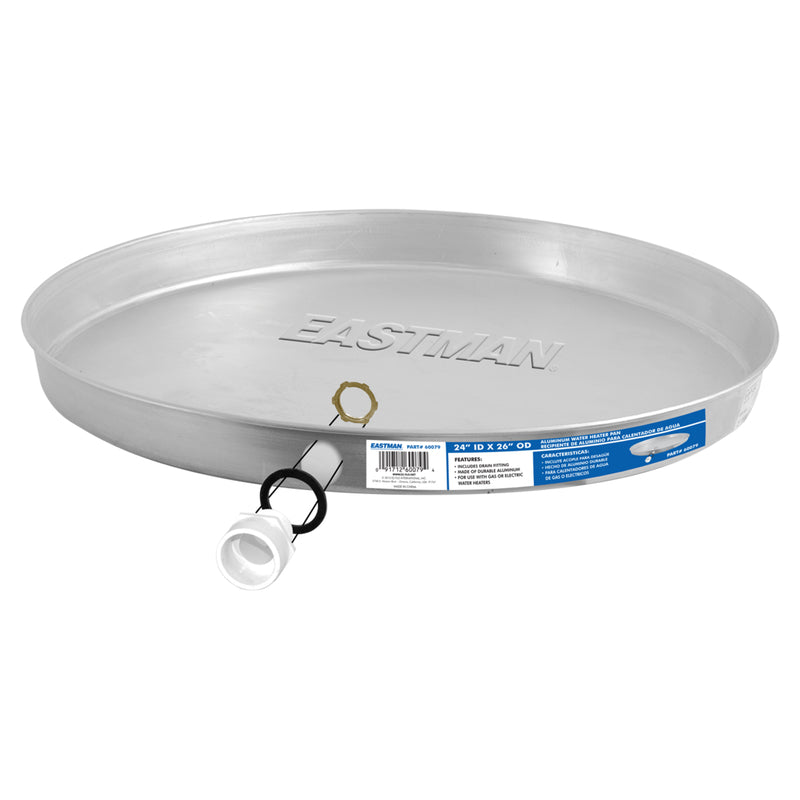 Eastman Aluminum Gas Water Heater Pan 24 in.