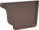 Amerimax 2520619 Gutter End Cap, 5 in L, Rubber, Brown, For: 5 in K-Style Gutter System