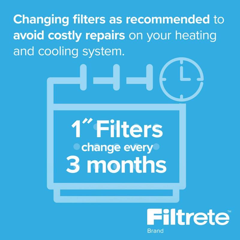Filtrete Allergen Defense 20 in. W X 25 in. H X 1 in. 1000 MPR Pleated Air Filter 1 pk, Pack of 4
