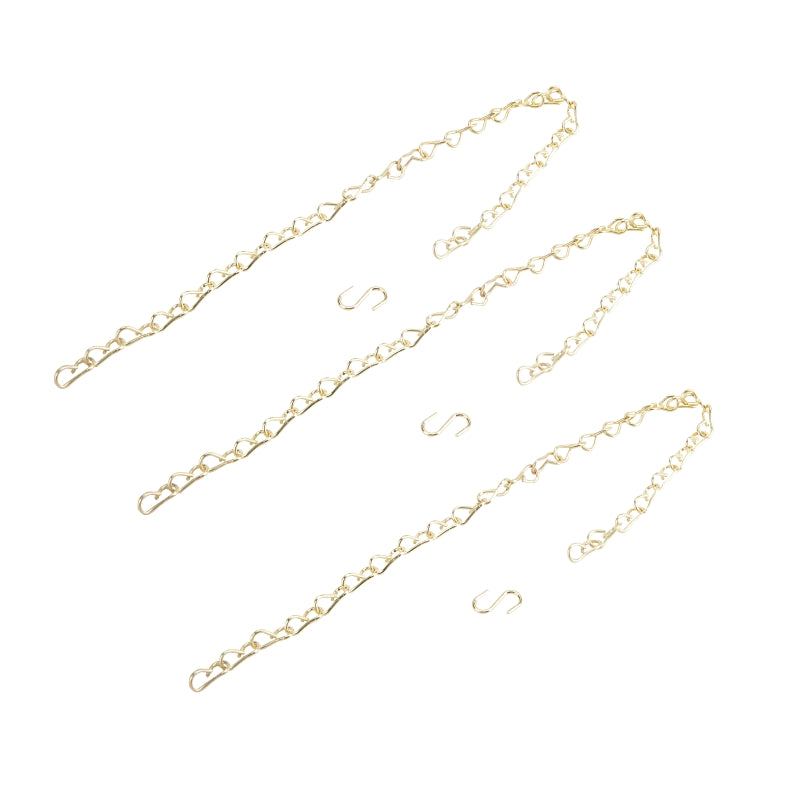 Landscapers Select GB0033L Planter Chain, 18 in L, Steel, Brass, Brass, Ceiling