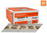 Paslode 650238 Series Framing Nail, Strip Collation, 2-3/8 in L, Steel, Bright, Round Head, Ring Shank