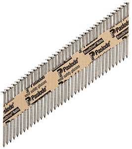Paslode 650238 Series Framing Nail, Strip Collation, 2-3/8 in L, Steel, Bright, Round Head, Ring Shank
