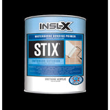 Insl-X Stix White Flat Water-Based Acrylic Urethane Primer 1 qt, Pack of 4