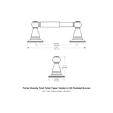 Delta Porter Oil Rubbed Bronze Bronze Toilet Paper Holder