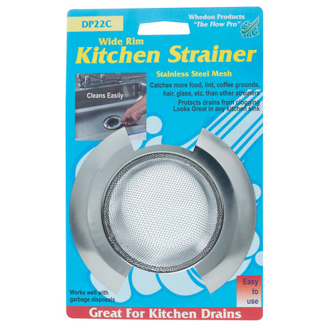 Whedon 4-1/2 in. D Chrome Stainless Steel Sink Strainer, Pack of 10