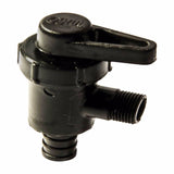 Flair-It Ecopoly 1/2 in. PEX Crimp X 3/8 in. Compression Plastic Quarter Turn Angle Stop Valve, Pack of 10