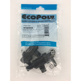 Flair-It Ecopoly 1/2 in. PEX Crimp X 3/8 in. Compression Plastic Quarter Turn Angle Stop Valve, Pack of 10