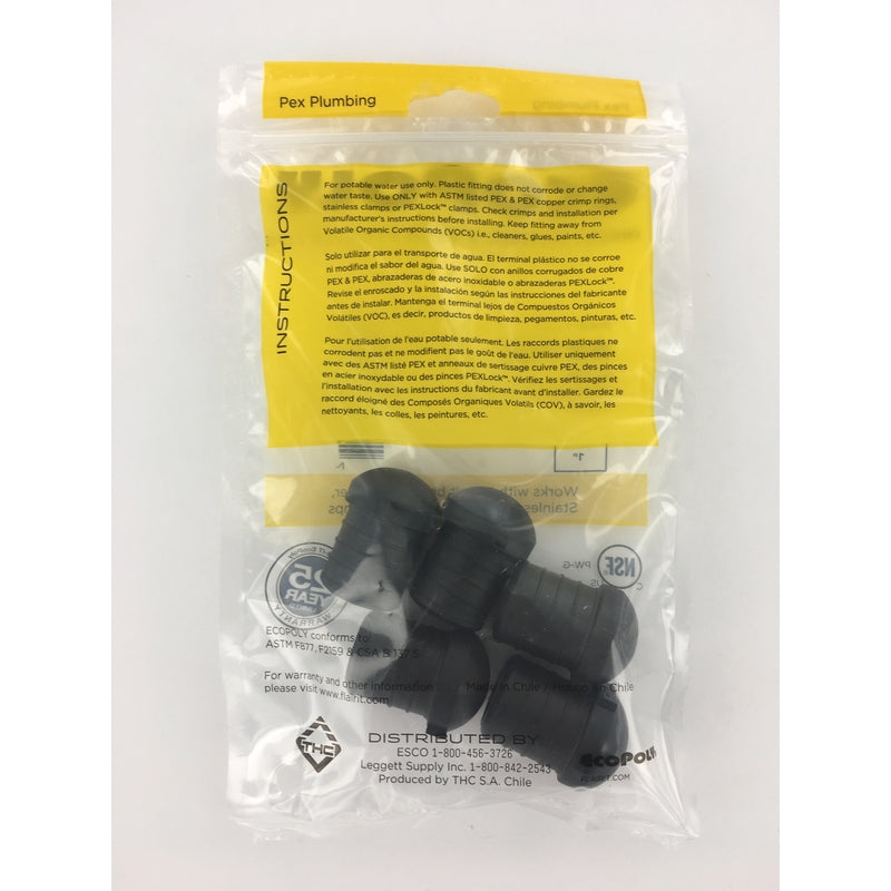 Flair-It Ecopoly 1 in. PEX Barb X 1 in. D PEX Plastic Plug