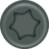 ProFIT 0297194/0281194 Deck Screw, #10 Thread, 3-1/2 in L, Coarse Thread, Bugle Head, Combo Drive, Sharp Point, Gray