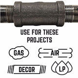 STZ Industries 3 in. MIP each X 1-1/2 in. D FIP Black Malleable Iron Hex Bushing