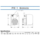Little Giant PE-1 Series 1/125 HP 170 gph Thermoplastic Switchless Switch AC Submersible Utility Pum