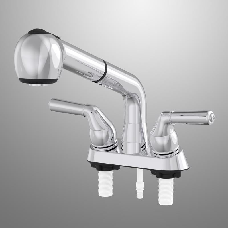 Home Plus Two Handle Chrome Laundry Faucet