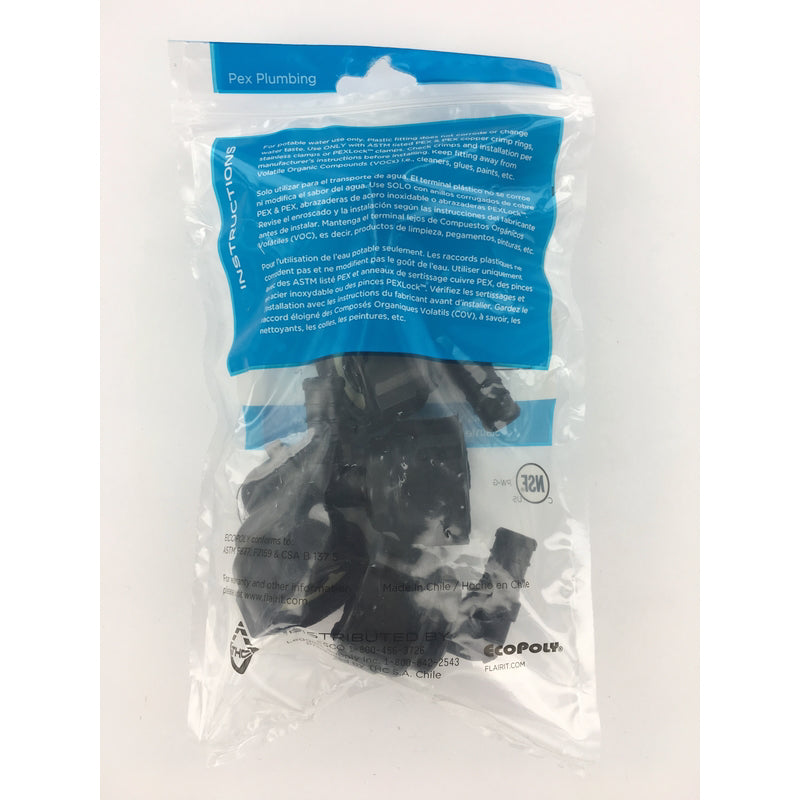 Flair-It Ecopoly 1/2 in. PEX Barb X 3/4 in. D FPT Plastic Swivel Elbow