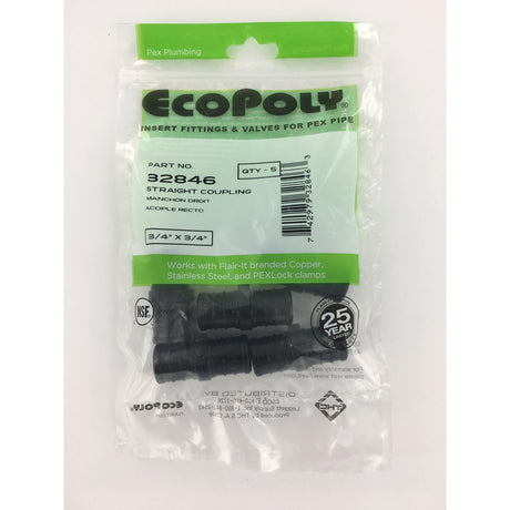 Flair-It Ecopoly 3/4 in. PEX Barb X 3/4 in. D PEX Plastic Coupling