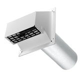 Imperial Premium 16.5 in. L X 4 in. D Silver/White Aluminum Wall Exhaust Hood, Pack of 5
