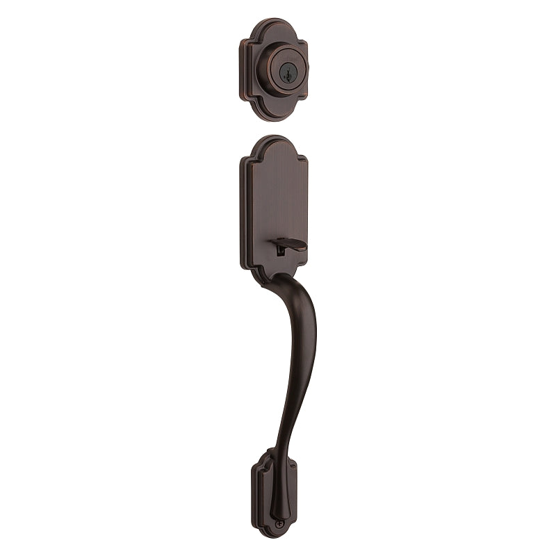 Kwikset 800ANLIP11PSMTRCA Handleset, 1 Grade, Venetian Bronze, 2-3/8 x 2-3/4 in Backset, KW1 Keyway, 1-3/4 in Thick Door