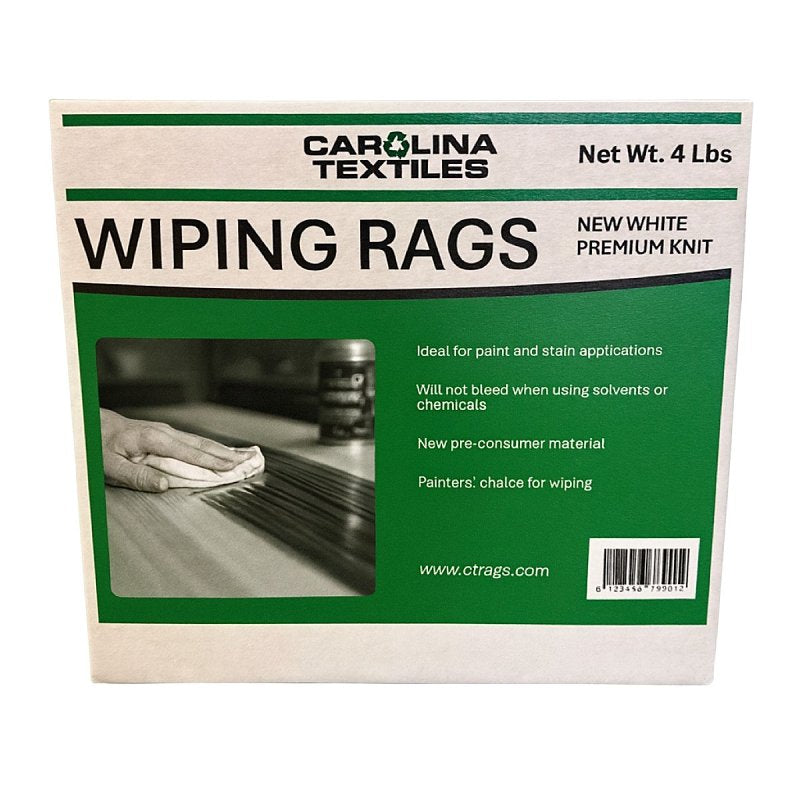 All Rags N523-4HP Washed Rag, Knit, White