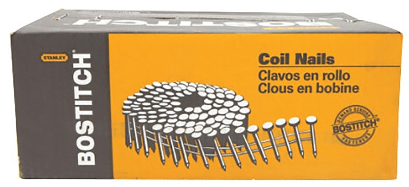 Bostitch C8R90BDSS-316 Siding Nail, Wire Coil Collation, 2-1/2 in L, Stainless Steel, Ring Shank