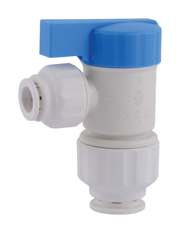 SharkBite Quick Connect 1/2 in. Push X 1/4 in. D Push Plastic Angle Stop Valve