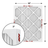 AAF Flanders PREpleat LPD SC M10 20 in. W X 15 in. H X 2 in. Synthetic 10 MERV Pleated Air Filter 1, Pack of 12