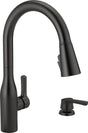 Delta Marca Series 19780Z-BLSD-DST Kitchen Faucet, 1.8 gpm, 1-Handle, 4-Faucet Hole, Metal, Matte, Deck