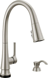 Delta Corwin 19856TZ-SPSD-DST Pull-Down Kitchen Faucet, 1.8 gpm, 1-Handle, 1, 3-Faucet Hole