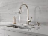 Delta Greydon 19826Z-SPSD-DST Pull-Down Kitchen Faucet, 1.8 gpm, 1-Handle, 1, 2, 3, 4-Faucet Hole