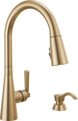 Delta Boyd Series 19893Z-CZSD-DST Pull-Down Kitchen Faucet with ShieldSpray Technology, 1.8 gpm, 1-Handle, Zinc