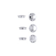 Danco For Gerber Clear Sink and Tub and Shower Index Button, Pack of 3