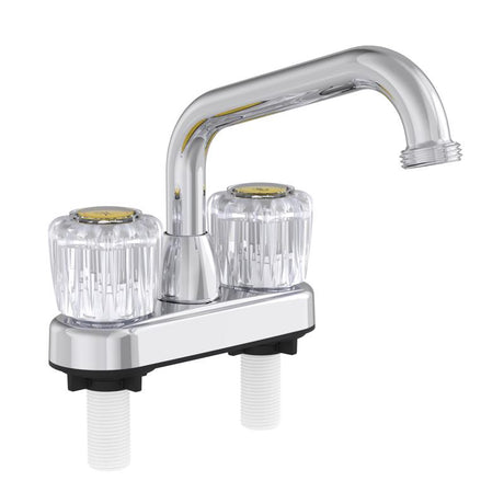 Home Plus Chrome Traditional Bathroom Faucet 4 in.