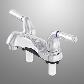 Home Plus Chrome Contemporary Centerset Bathroom Sink Faucet 4 in.
