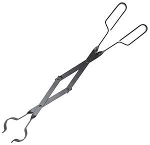 Simple Spaces A701BK-C Fireplace Tong, Clamp Tip, Loop Handle