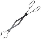 Simple Spaces A701BK-C Fireplace Tong, Clamp Tip, Loop Handle