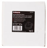 ProSource HCRSS80 Perforated Hose Clamp, Clamping Range: 4-5/8 to 5-1/2 in, 300 Stainless Steel, Stainless Steel, Pack of 10