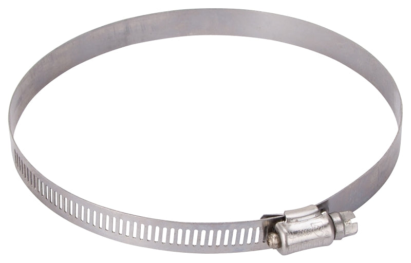 ProSource HCRSS80 Perforated Hose Clamp, Clamping Range: 4-5/8 to 5-1/2 in, 300 Stainless Steel, Stainless Steel, Pack of 10