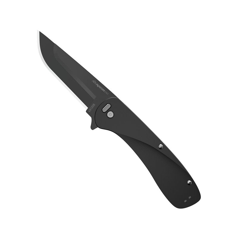 Outdoor Edge RazorSafe VX Series VX130B-C Everyday Carry Knife, 3 in L Blade, Stainless Steel Blade, Black Handle, Pack of 3