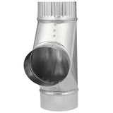 Imperial 4 in. X 4 in. X 4 in. Galvanized Steel Furnace Pipe Tee