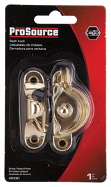 ProSource 802519BP-PS Sash Cam Lock, Zinc, Brass Plated