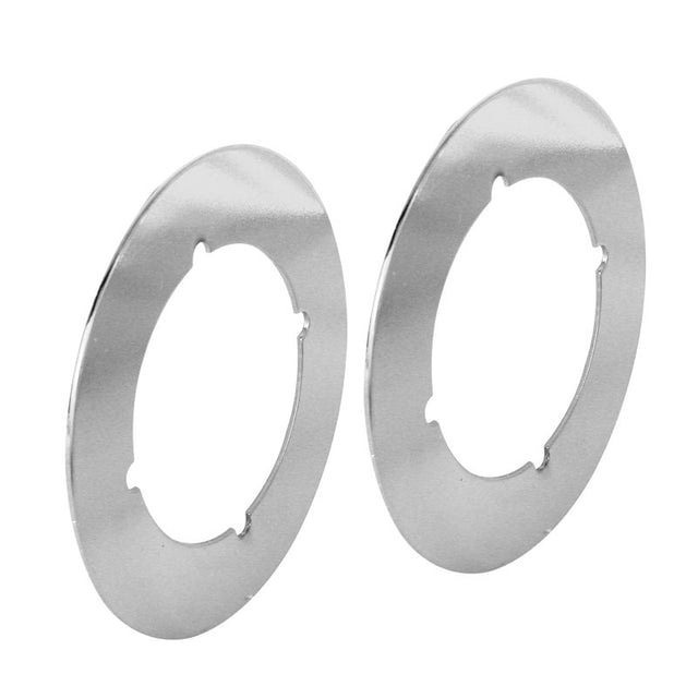 Defender Security U 9517 Door Cover Plate, Steel, Chrome, For: 2-1/8 in Bore Locks