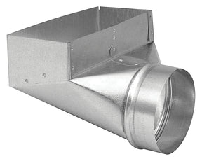 Imperial GV0627-C Wall Register Boot, 4 in L, 12 in W, 6 in H, 90 deg Angle, Galvanized, Pack of 10