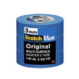 ScotchBlue 2093-36AC3 Painter's Tape, 60 yd L, 1.41 in W, Blue