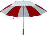 Diamondback TF-06-RD/WHT Golf Umbrella, Round Canopy, Nylon Fabric, Red/White Fabric, 29 in OAH