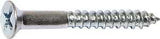 Midwest Fastener 02585 Screw, #10 Thread, 3 in L, Coarse Thread, Flat Head, Phillips Drive, Sharp Point, Steel, Zinc