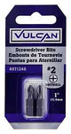 Vulcan 309291OR Screwdriver Bit, Hex Shank, S2 Chrome Molybdenum Steel