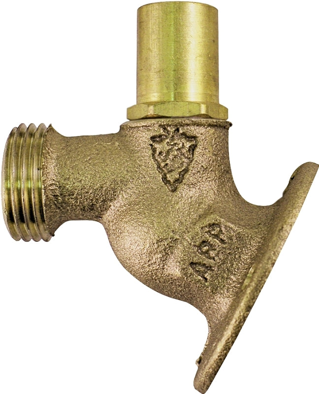 Arrowhead Brass 355LSLF Key Lockshield Sillcock Valve, 3/4 x 3/4 in Connection, FIP x Male Hose, 8 to 9 gpm, Bronze Body