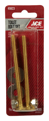 Ace Toilet Bolt Set Brass