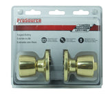 ProSource TS700BRA4V Entry Knob, POLISHED BRASS, K3, KW1 Keyway, 3 Grade, Pack of 3