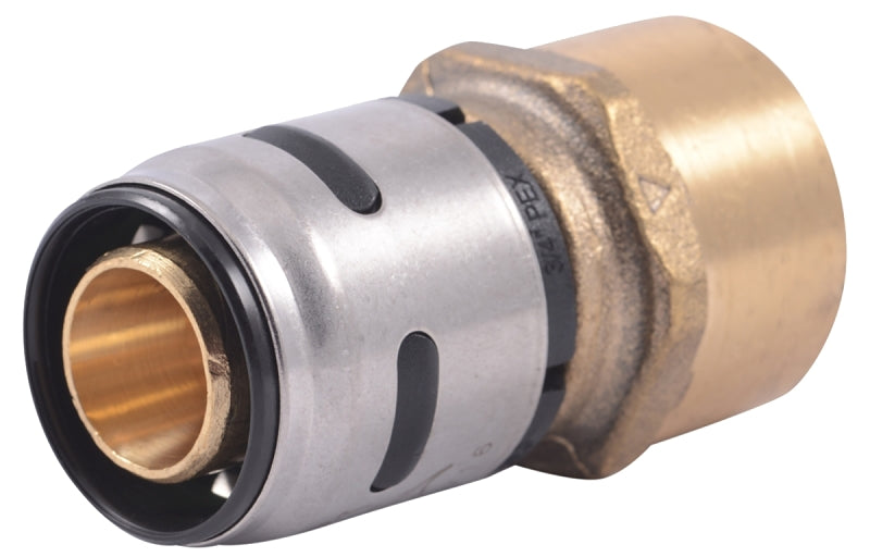 SharkBite EvoPEX K088A Adapter, 3/4 in, Push-Fit x FNPT, Brass, 160 psi Pressure